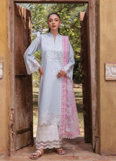 Tahra By Zainab Chottani Embroidered Lawn 3 Piece Unstitched Suit ZC24T 9B RUHAE
